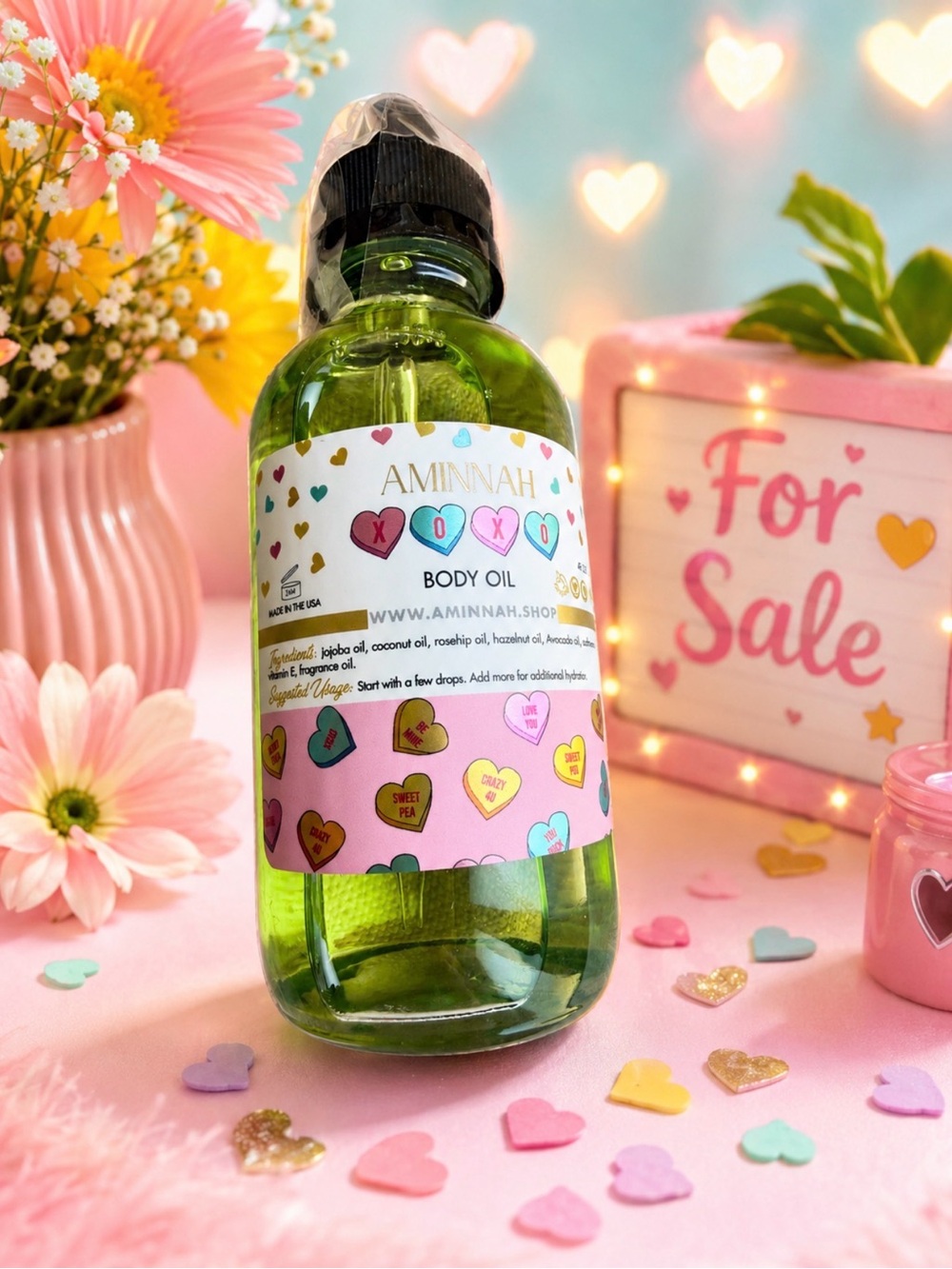 🆕 AMINNAH XOXO Body Oil - Hydrating Women’s Body Oil